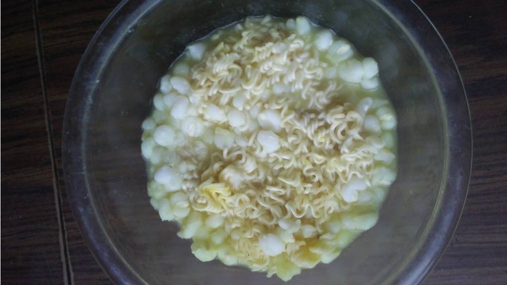 Hominy and Ramen Noodles