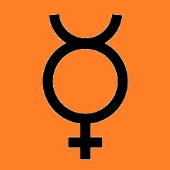 Astronomical Symbol for Mercury